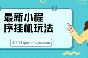 最新小程序挂机玩法：手机操作轻松变现，日入可达900+
