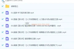 王群2024年高一地理春季班课程