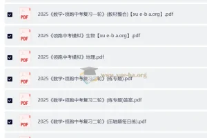 2025版《领跑》初中数学中考复习一二轮资料