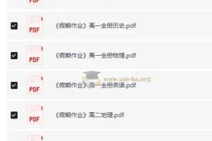 衡水金卷《衡中高一高二假期作业·2025版》