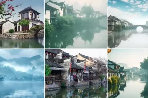江南水乡唯美横板无水印风景视频素材（300+）