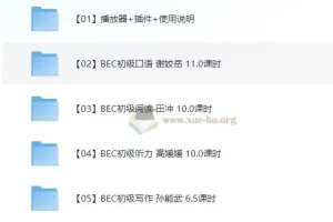 BEC商务英语初级考证全面辅导课程全集