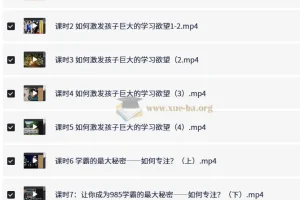 985逆袭学习方法与提分经验课程