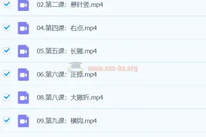 凯叔毛笔字课程