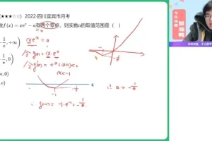 张华高二数学冲顶班：导数与概率统计专题突破课程