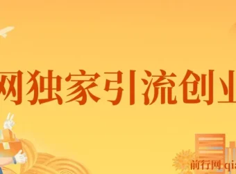 全网独家创业粉引流课程：单人单日轻松引流500+，不封号不费号