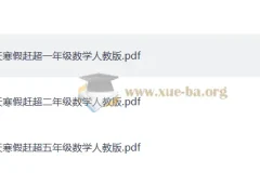 《少年素质教育报：小学数学14天寒假赶超》（PDF）
