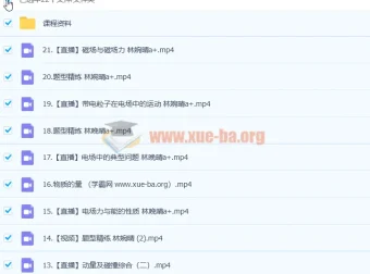 2023高考物理林婉晴a+全年班：一轮复习暑假班与秋季班（更新21讲）