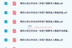 2024春 黄冈小状元作业本（人教版）