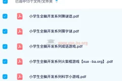 【24寒】小学生全脑开发系列资料集