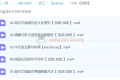 【完结】2024中考语文复习冲刺课程