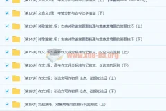20课时学完高一语文上学期必考知识点（难）课程