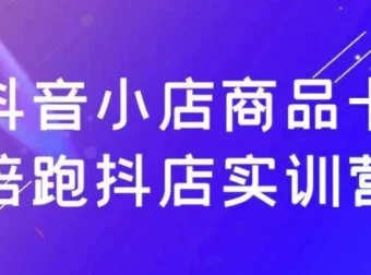 抖音小店商品卡陪跑抖店实训营：掌握流量密码，实现稳定出单