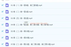 2024张宇大学考研数学冲刺押题课程