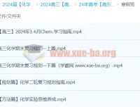 2024高三高考化学：高东辉化学二轮寒假班