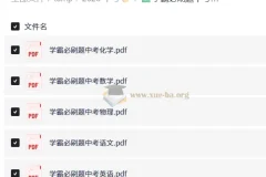 学霸必刷题：中考备考资料
