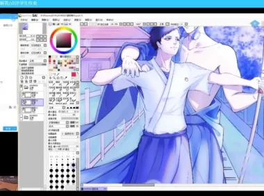 自由插画师阿海：男性角色设计与创作全攻略课程