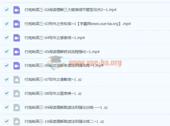 付炫屿2023高三高考英语第三阶段课程