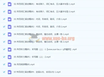 2023一笑而过英语专业四八级课程