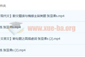 2023高考语文张亚柔一轮复习暑假班与秋季班（更新4讲）