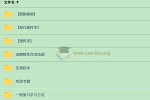 一生儿高考生物一轮复习课程