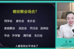 王静34节实战口才课：职场社交与饭局应酬全能指南