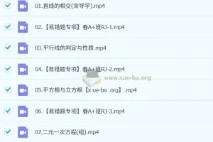 2024 – 2025赵岩A+初一数学暑秋寒春四期课程