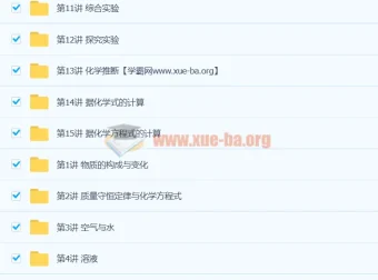 初三化学中考总复习15讲：初中化学备考课程