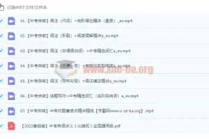2022初三英语尖端班（王凯皎）寒假班课程