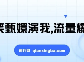 搞笑甄嬛演我视频项目：流量密码，简单操作