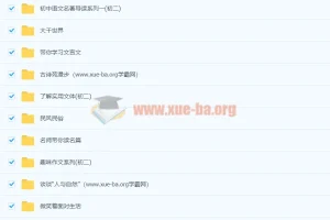 北京四中初二语文全套课程