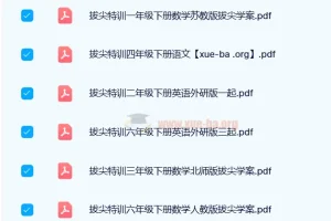 2024春小学拔尖特训：数学、语文、英语综合资料