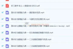 杨靖宁2024初三中考数学A+秋季班（秋上）