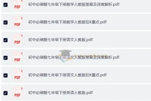 7 – 9年级下册人教版初中必刷题