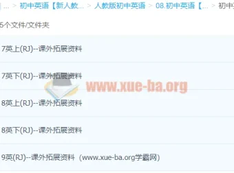 初中英语课外拓展学习资源合集