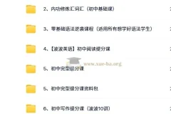 波波英语合集：初中英语学习综合课程