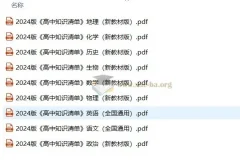 2025版《5·3高中知识清单》