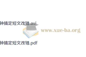 顾斐《20分钟搞定高中英语短文改错》课程