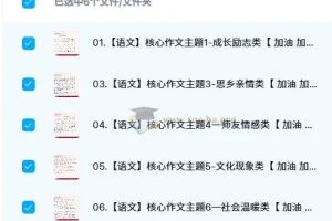 2024中考语文记叙文写作一本通（完结）
