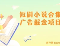 短剧小说合集广告掘金项目：实操指南