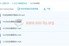 2023年高考历史褚润一轮暑假班与秋季班（更新5讲）