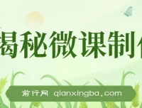 微课制作项目实操教程，AI辅助零成本入门，蓝海副业轻松上手