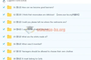 胡灿奎基础初中英语九年级上下册合集（视频课程）