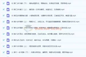 2023高考历史 关也历史 暑假班24讲全
