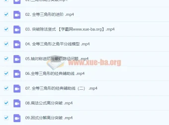李琪2020年初二数学秋季班（北师大版）系统课程
