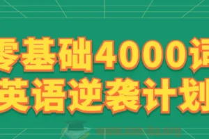 零基础4000词英语逆袭计划：刘一男词汇速记与语境语法精讲