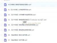 姜婷婷2026届高三物理二轮寒假班：选必实验与主干实验精讲