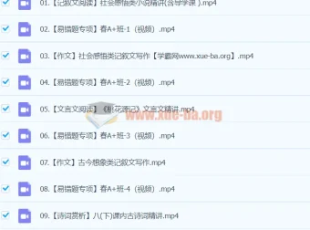 2024初二语文 柳宁语文 A+寒假班（春上）系统课程