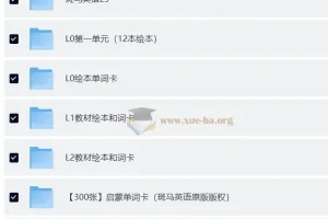 斑马百科英语启蒙动画S1-S4全套课程（含视频+单词卡+绘本）176G资源包