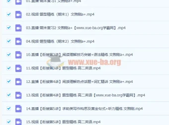 文煦刚2023高二英语A+寒假班系统课程